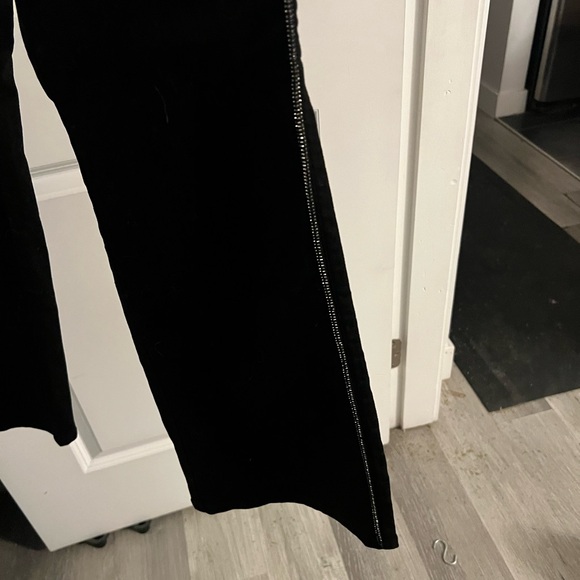 Laura Black Boot Cut Jeans with Bling Piping - Picture 4 of 6